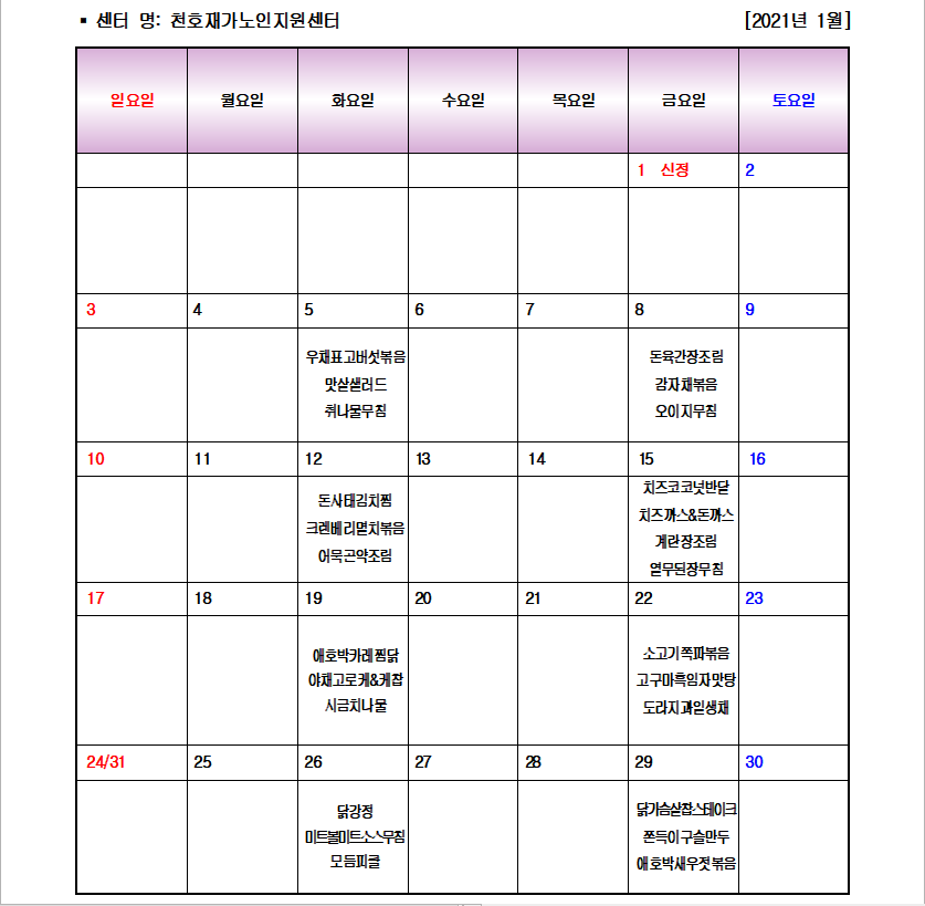 2021�� 1�� ���ҵ� ��� ����޽� �ع������ �Ĵ�ǥ