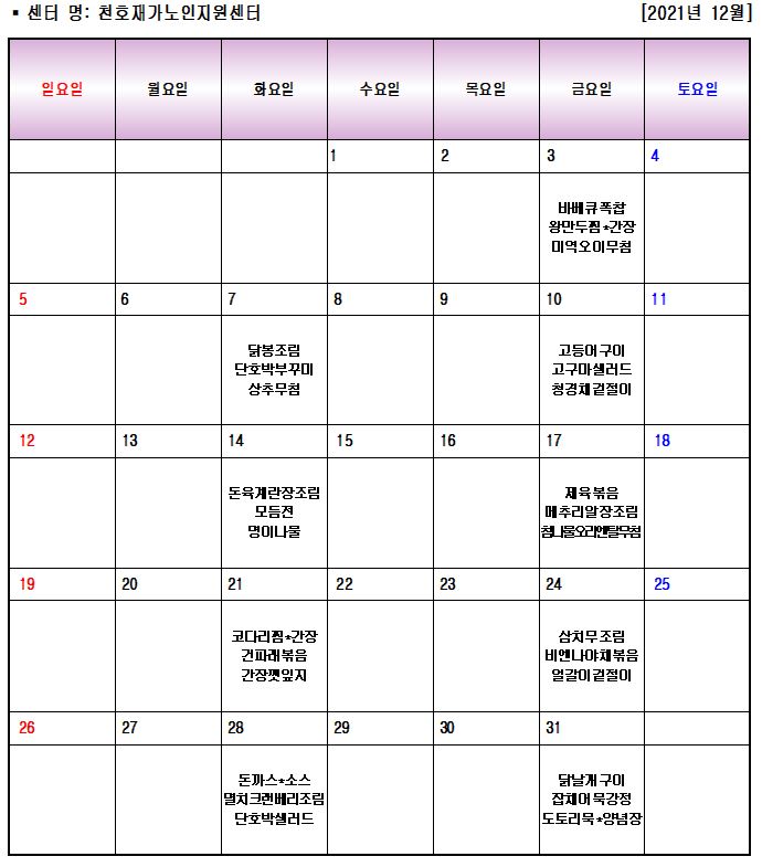 2021�� 12�� �ܿ�ö ��ľ�� ����޽�(�ع������) �߰����� �Ĵ�ǥ